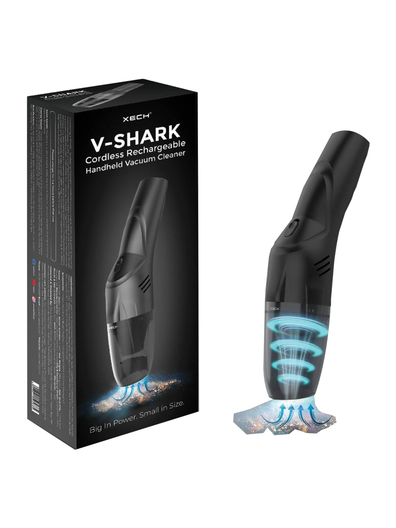 XECH  V- SHARK Cordless Rechargeable Handheld Vacuum Cleaner