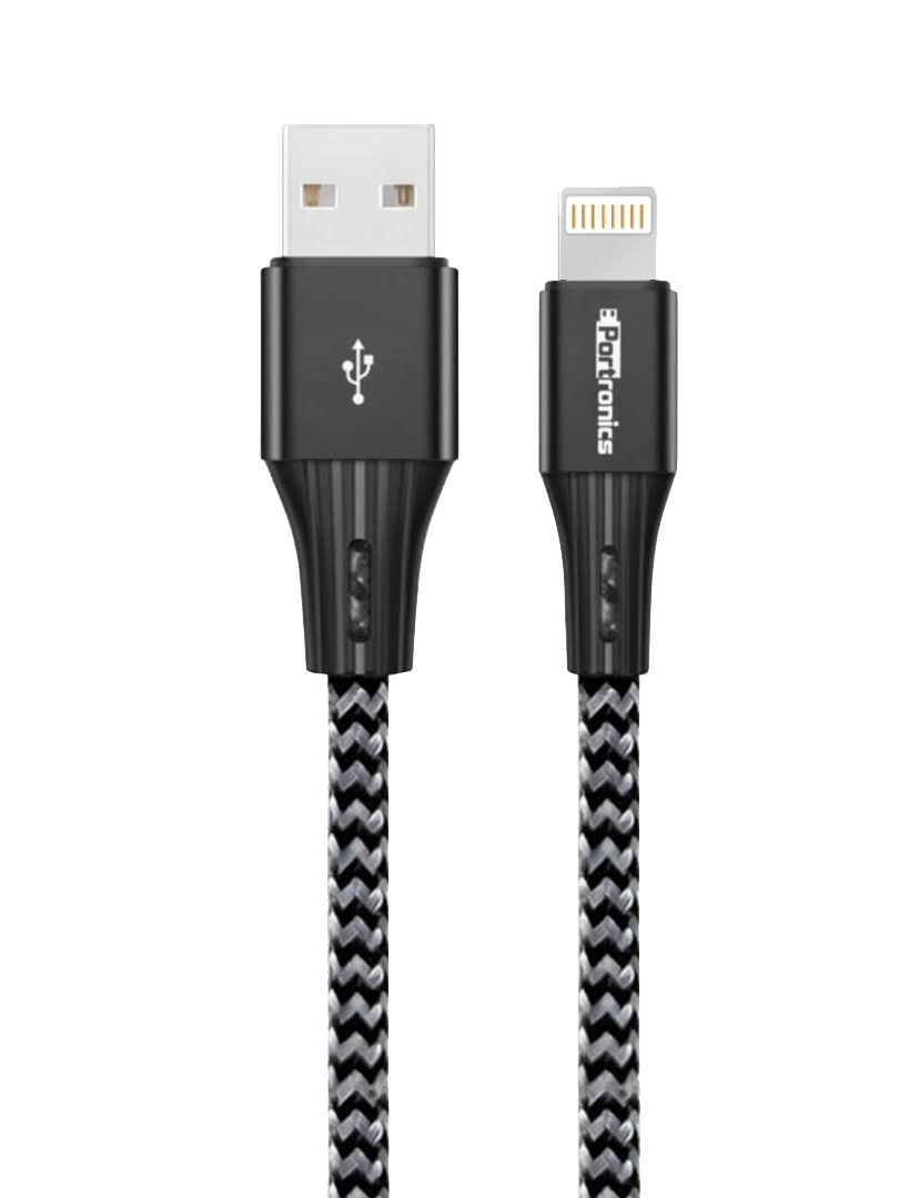 Portronics Konnect Core 11 -  Tangle Resistant   8 Pin USB