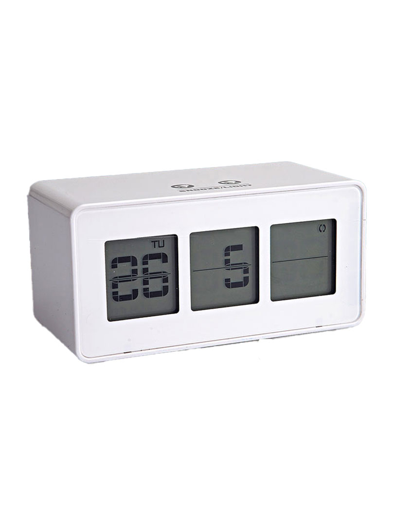 Flip display clock with touch light / snooze function