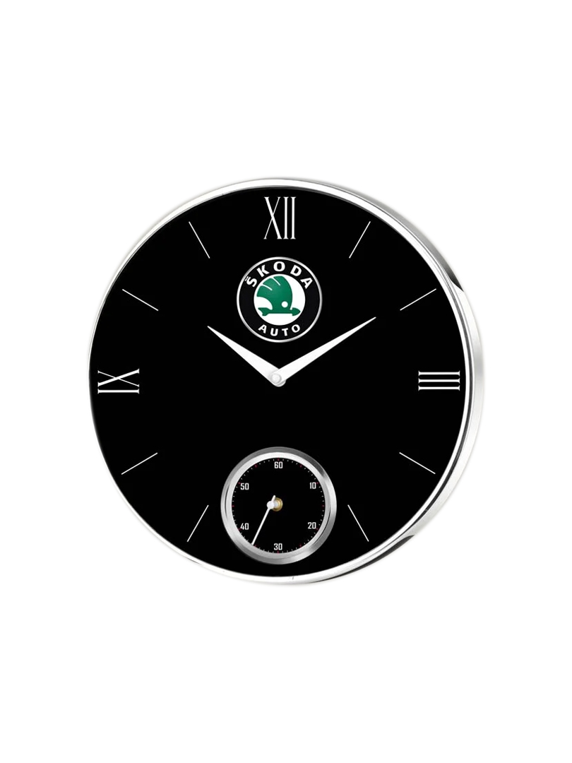 Classy wall clock with separate seconds hand | Dual Metallic Bezel | Branding included MOQ 100pc