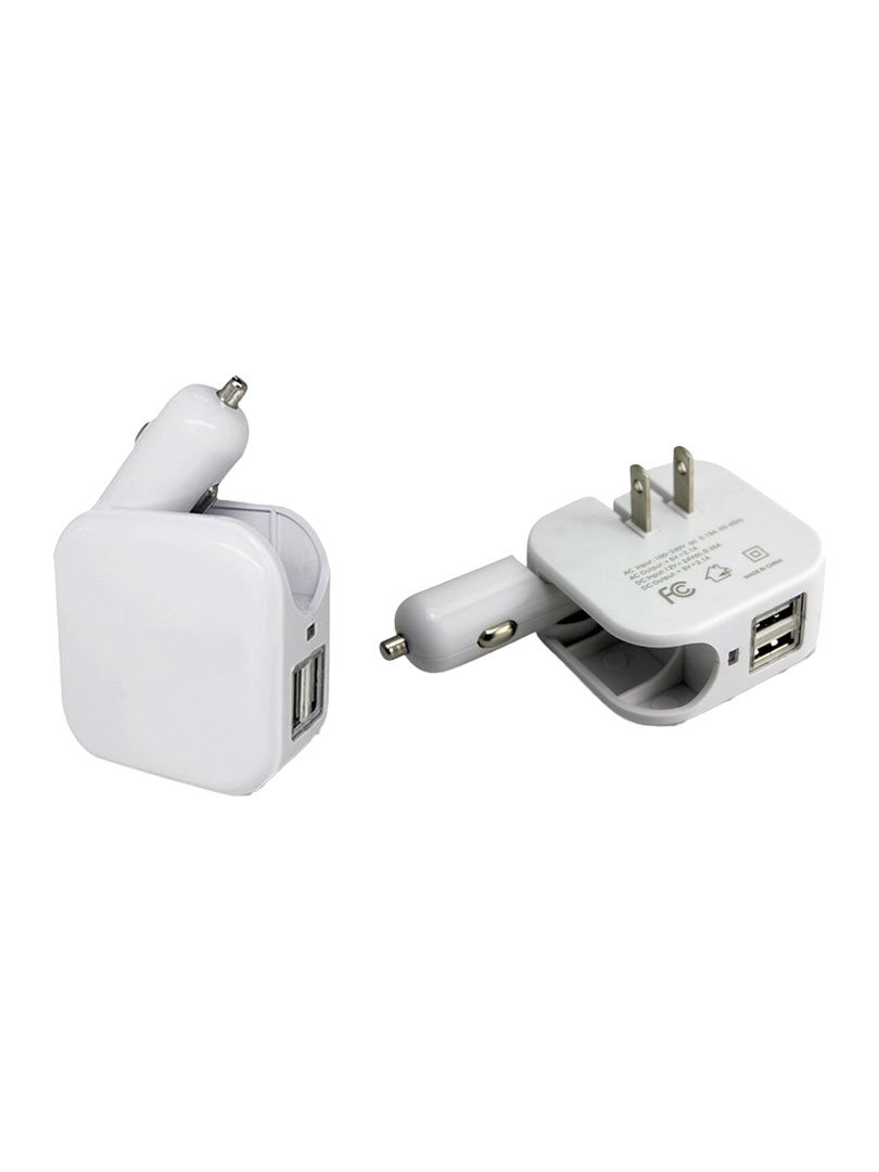 Wall and car charger- Dual USB