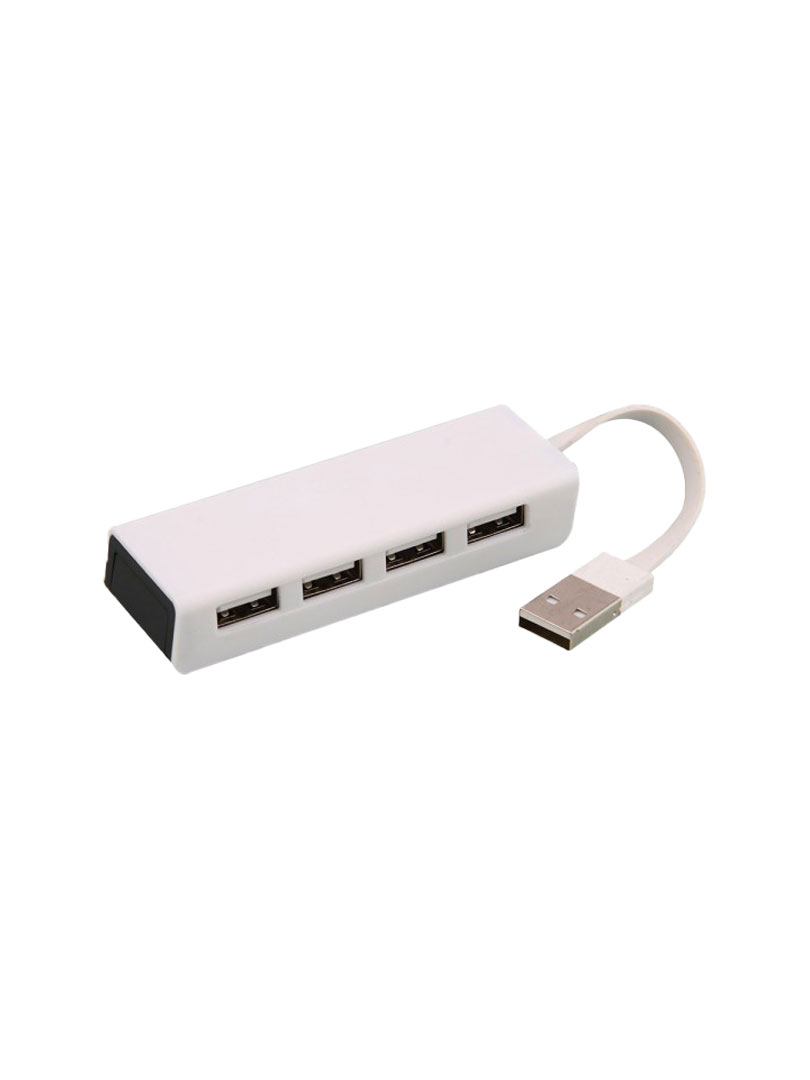 Compact 4 USB hub with Mobile Stand