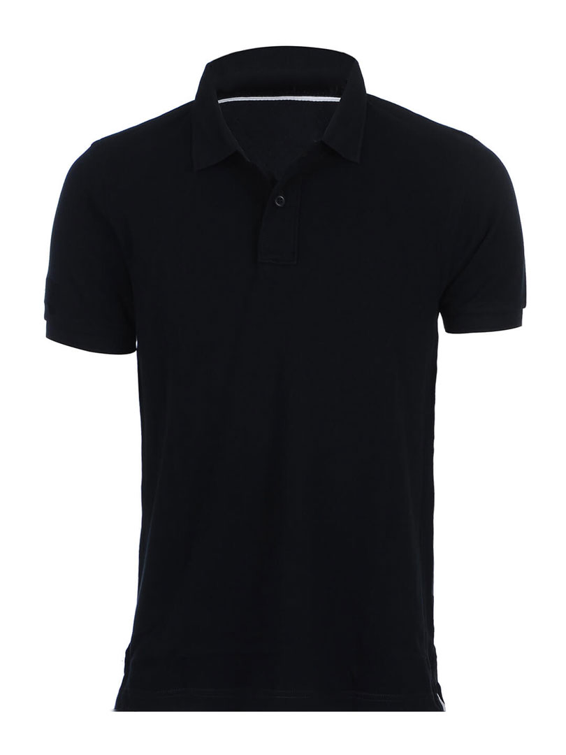 UCB POLO  POLYSTER COTTON T-SHIRT-BLACK