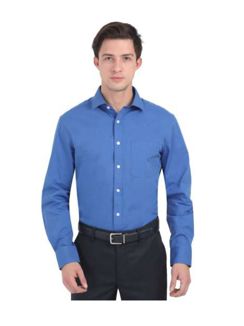 Marks & Spencer Formal Shirts - Royal Blue