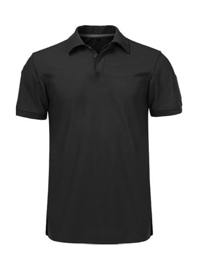 SCOTT   MEN'S POLO T- SHIRTS - BLACK