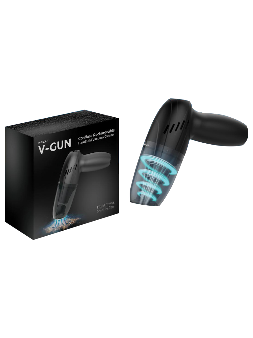 XECH  V- GUN Cordless Rechargeable Handheld Vacuum Cleaner