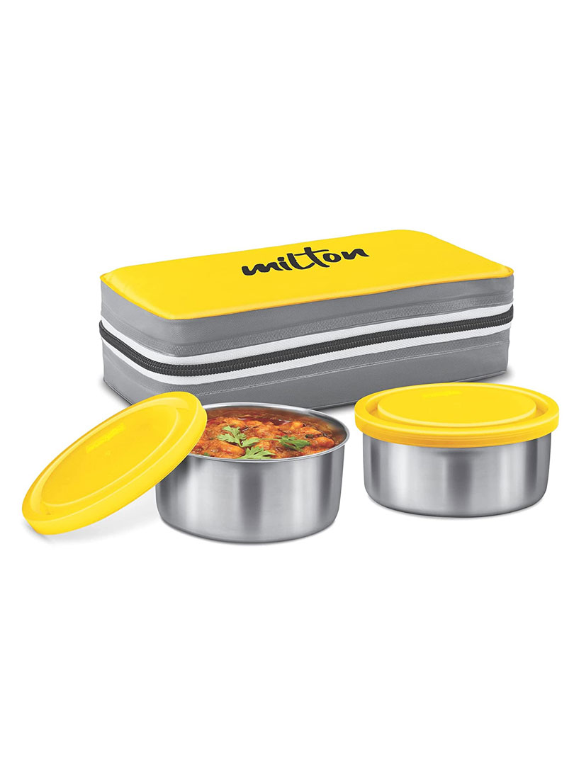 Milton Mini  Stainless steel Lunch Box 2 Steel containers