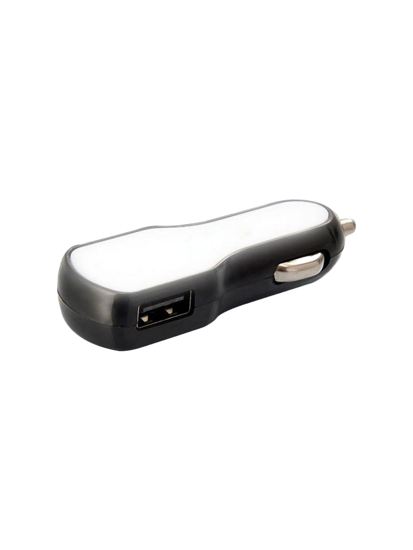 BrandGlow: Light up car charger with Full branding area (Dual USB Ports) (2.4A output)