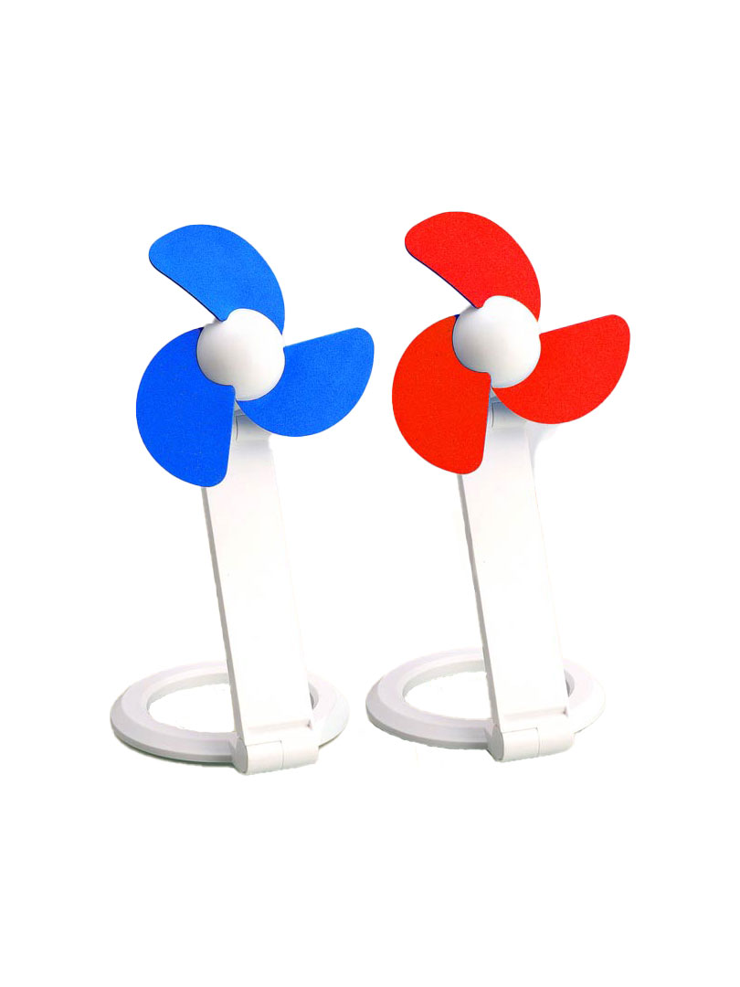 Folding Table USB fan with safety blades and USB cable -