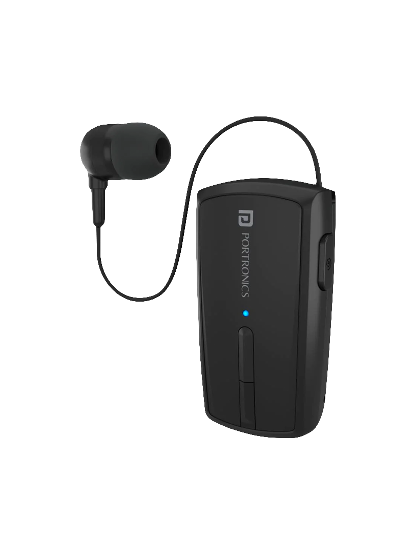 Wireless Portronics Harmonics KLIP 4 Retractable Earphone