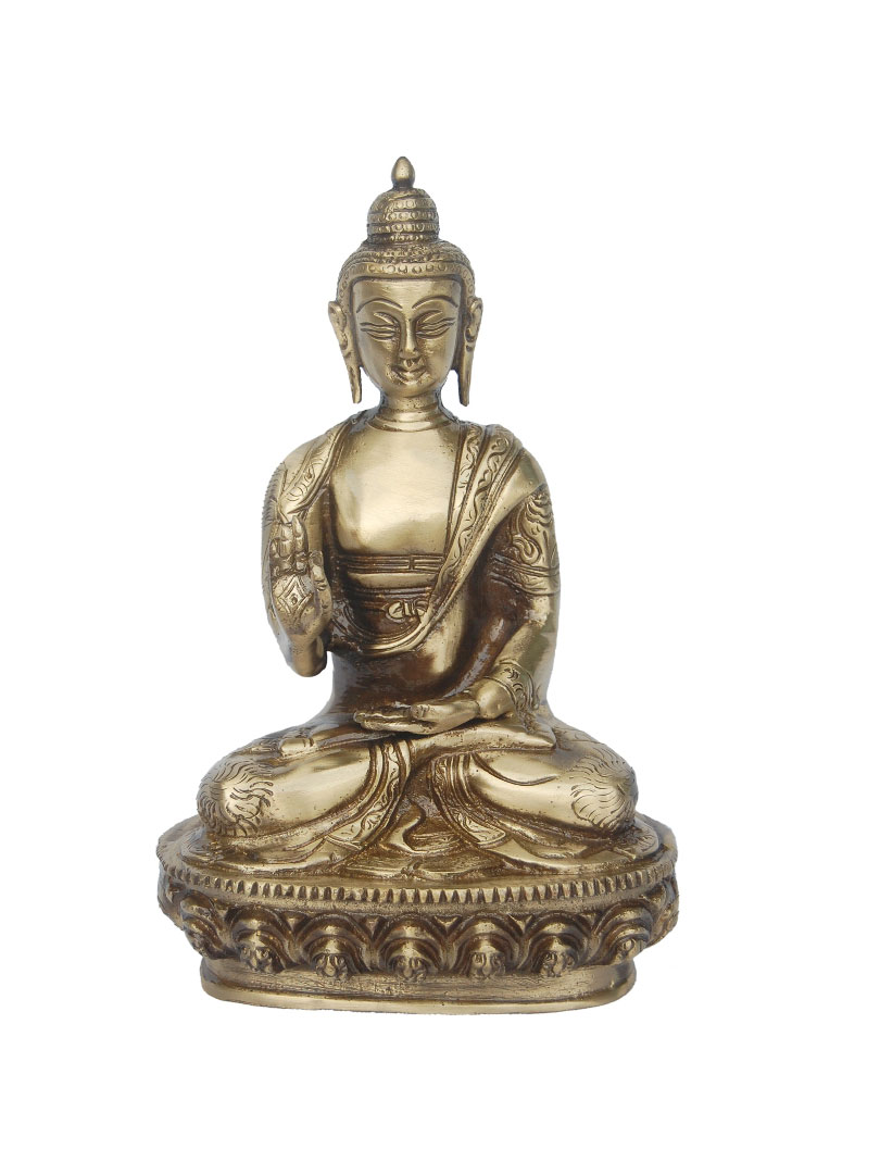Lord buddha meditating Statue of Brass by Aakrati