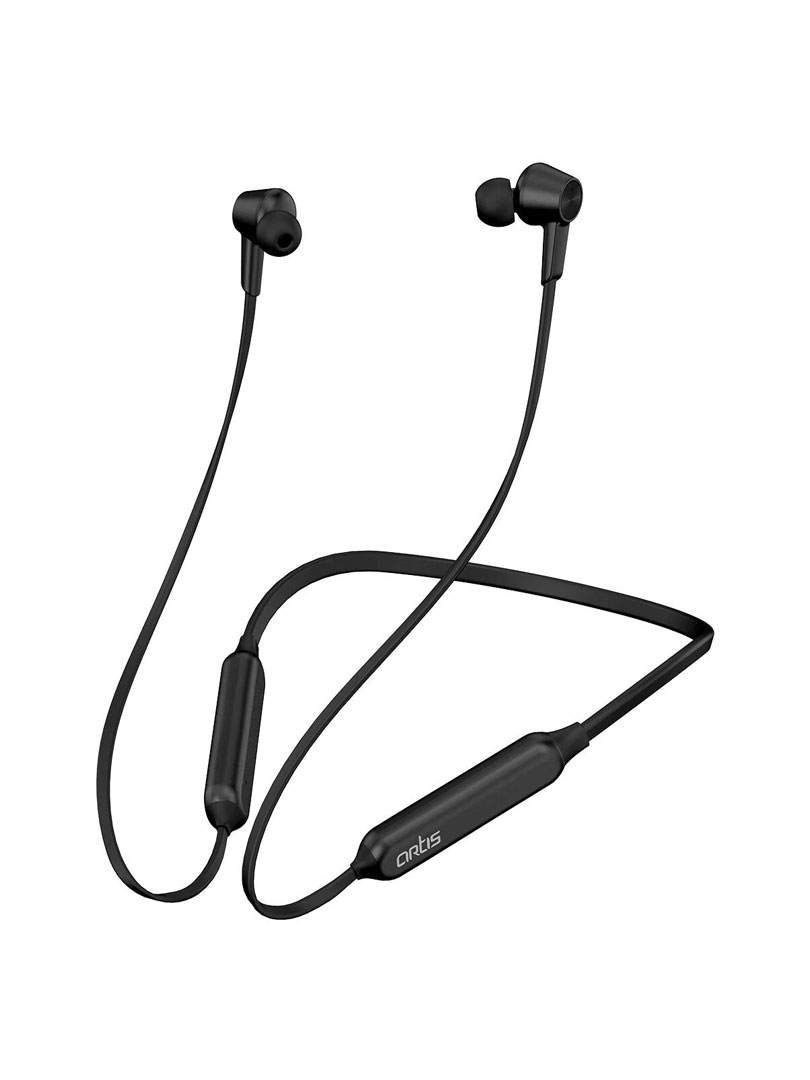 Artis Sports Bluetooth Wireless Neckband Earphone With Active Noise Cancellation | Touch volume control | 12 hours playback | Fast charging |