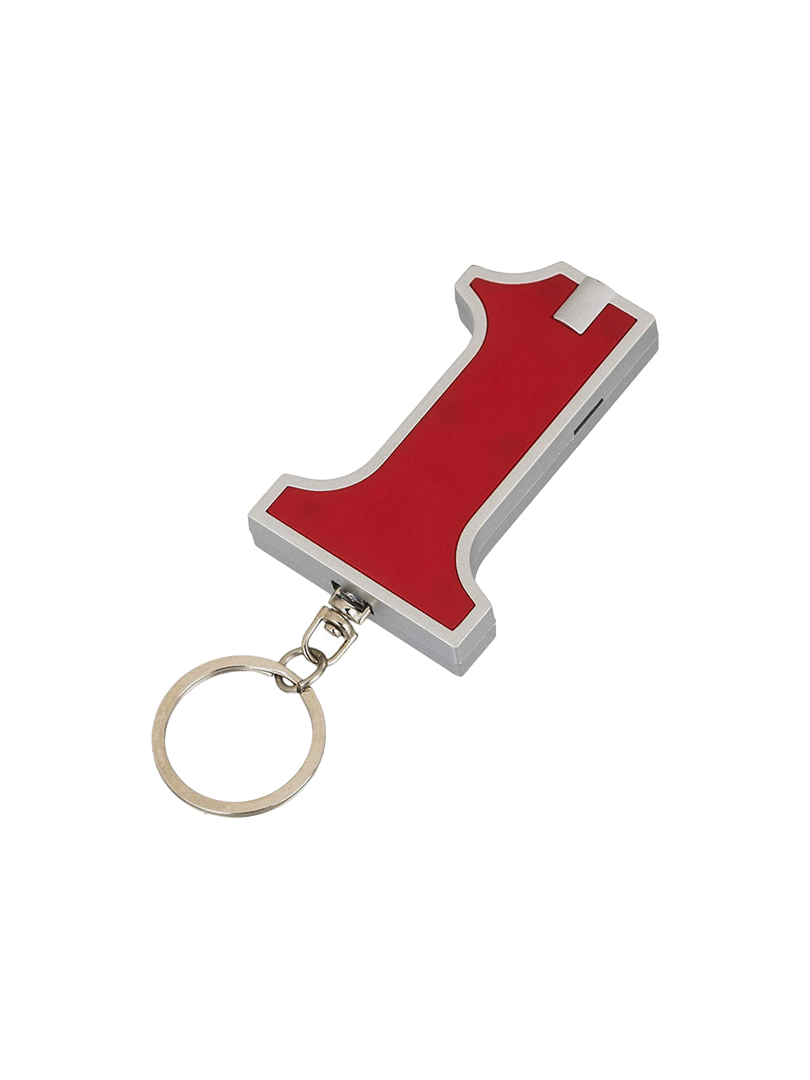 No. 1 keychain with torch
