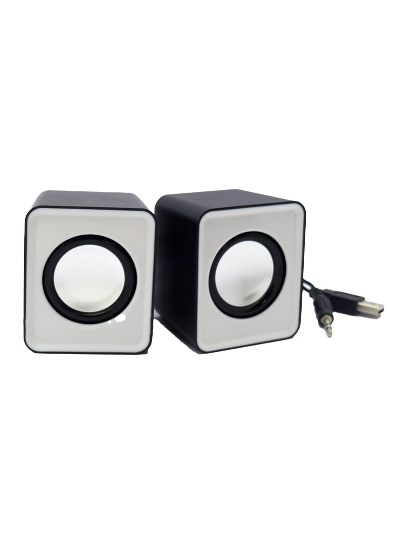 Mini Notebook / PC speakers with volume control | 6W Output | Set of 2