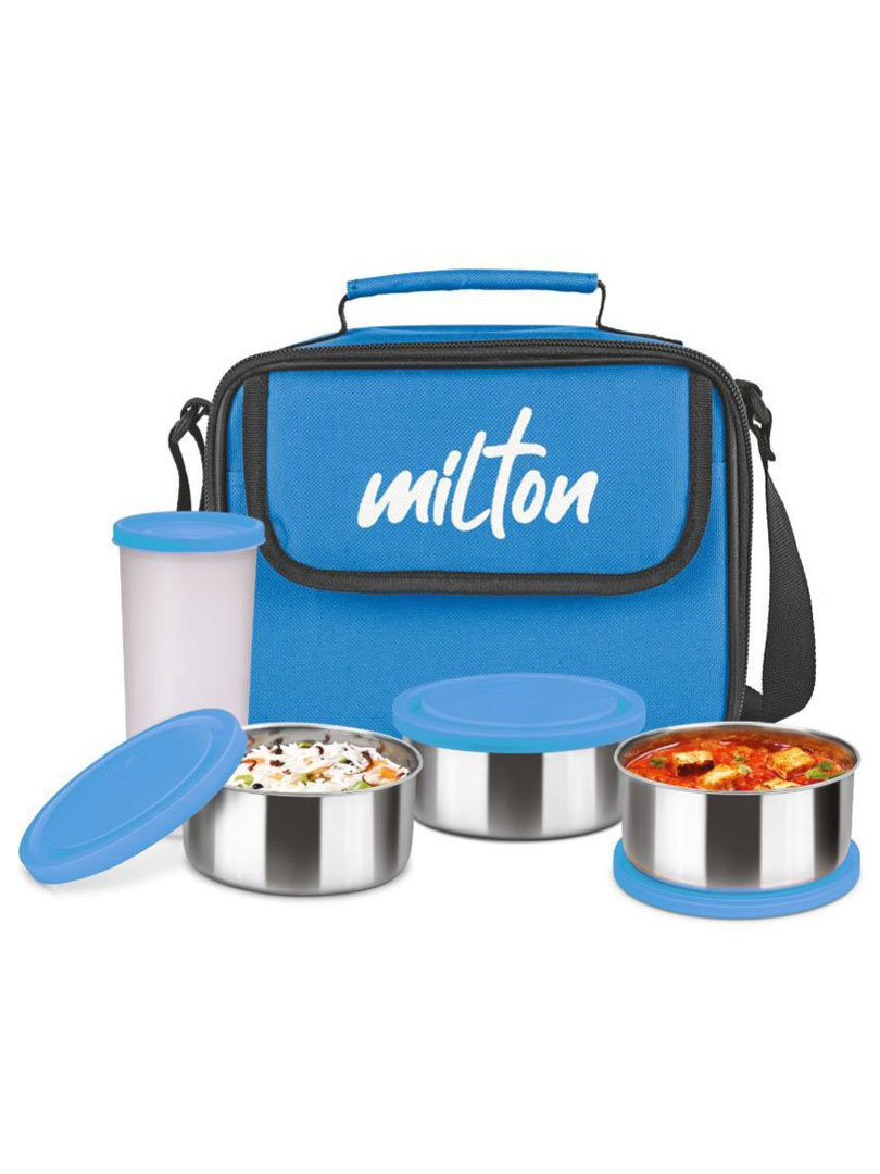 Milton Steel Combi 3 Container Set With 1 Tumbler 