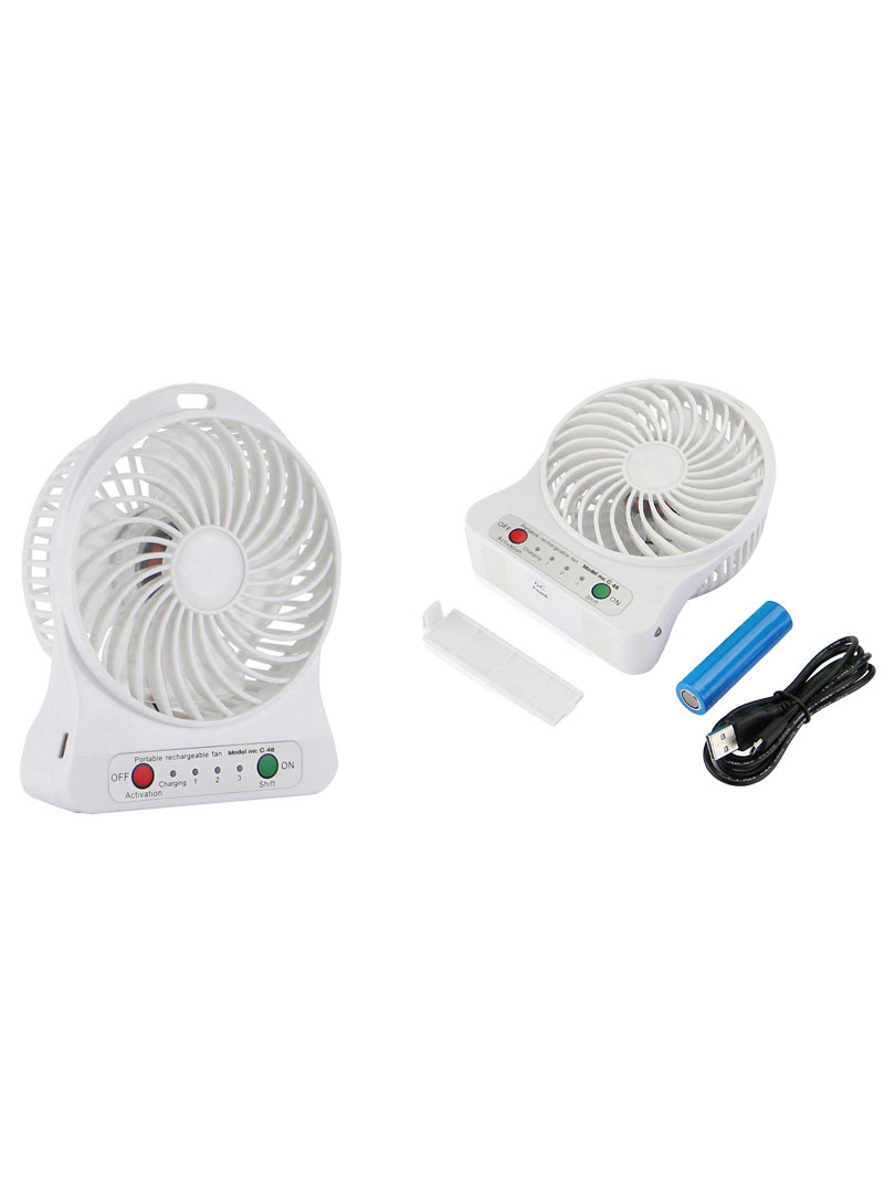 3 speed portable fan with torch