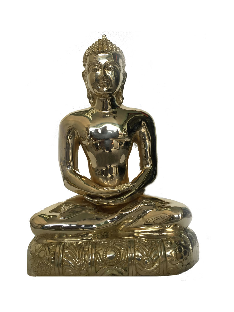 Lord Buddha sitting in meditating position brass statue