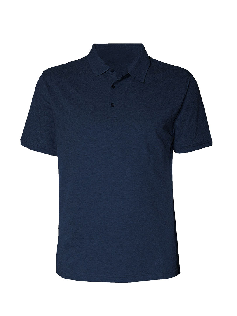 SCOTT   MEN'S POLO T- SHIRTS - NAVY  MELANGE