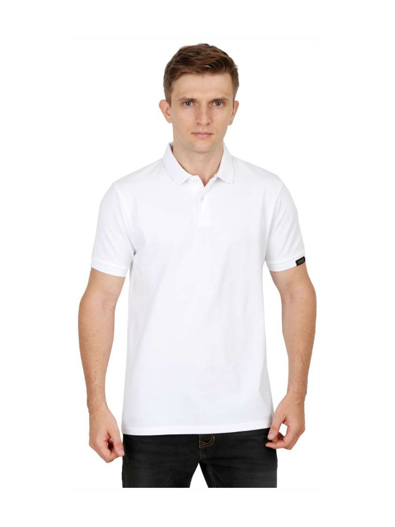 RARE RABBIT MENS POLO TEE T-SHIRT - WHITE